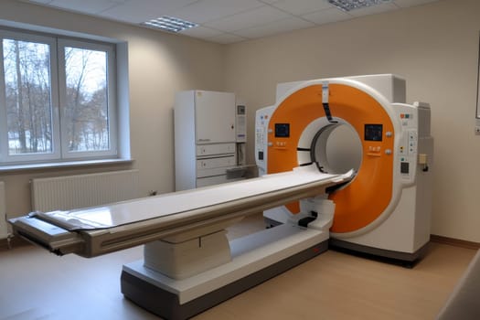 Radiographer at work. AI generative.