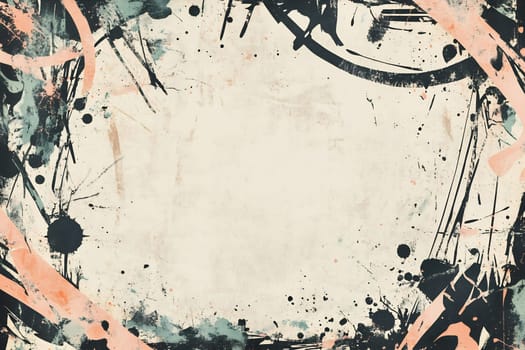 A textured background with dynamic brush strokes and splatters in muted tones, perfect for artistic designs and creative endeavors.