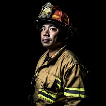 Firefighting Young Fireman Hero Work Profession