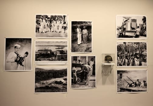 Venice, Italy - May 7 2024: Foreigners Everywhere 60th Venice Art Biennale in Venice. The Museum of the Old Colony by Pablo Delano. Art installation Explores the Legacies of Colonialism in Puerto Rico