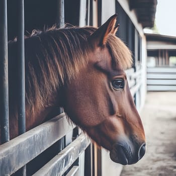 Angry Aggressive Brown Horse Wildlife Pony Equine