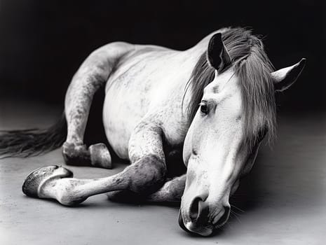 Depressed Brown Horse Wildlife Pony Animal Equine