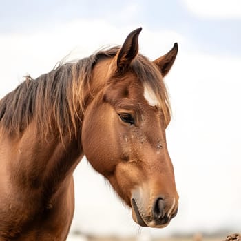 Depressed Brown Horse Wildlife Pony Animal Equine