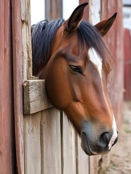 Depressed Brown Horse Wildlife Pony Animal Equine