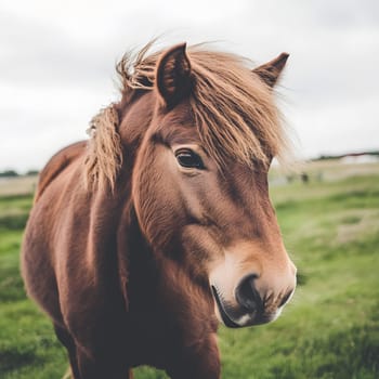 Depressed Brown Horse Wildlife Pony Animal Equine