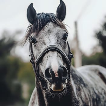Happy Brown Horse Wild Pony Equine
