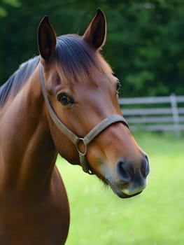 Happy Brown Horse Wild Pony Equine
