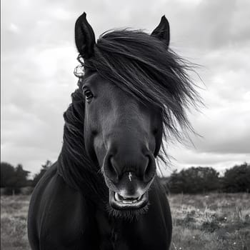 Angry Aggressive Brown Horse Wildlife Pony Equine