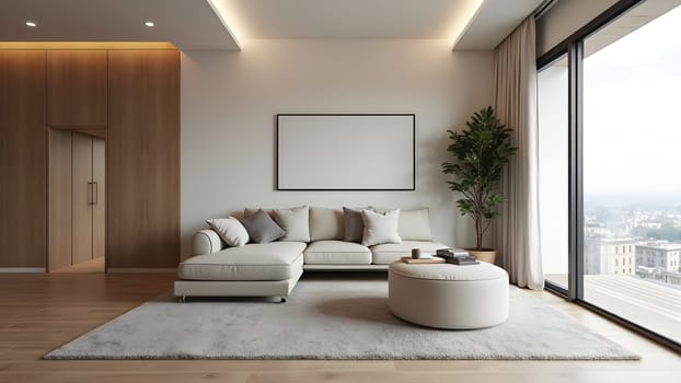 Interior of the modern apartment