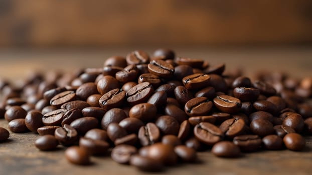 Closeup of the coffee beans