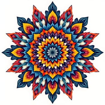 Mandala isolated on the white