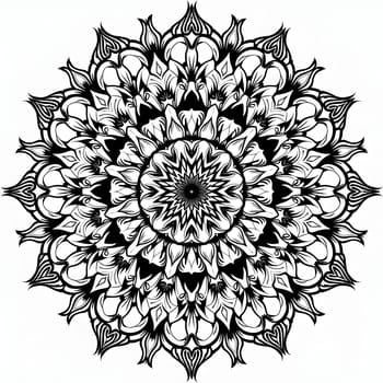 Mandala isolated on the white