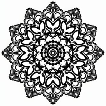 Mandala isolated on the white