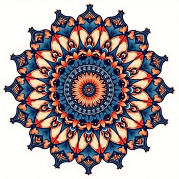 Mandala isolated on the white