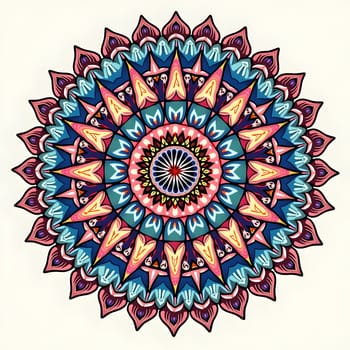 Mandala isolated on the white