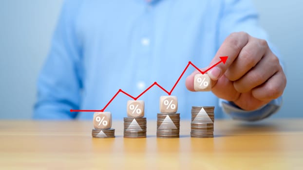 Mutual funds strategy increase revenue dividends. Bank raised interest rate, high investors invest money return investment. Business world, Successful knowledge finance equity. Income pension to grow.
