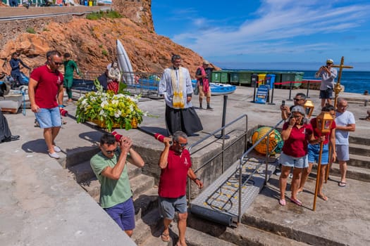 Berlenga island, Portugal: June 22, 2024: Festival in Honor of Saint John the Baptist, in Berlenga island, Peniche. Portugal