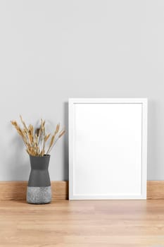 frame mock up table. High resolution photo
