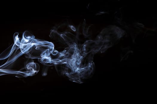 movement white smoke black background art design. High resolution photo