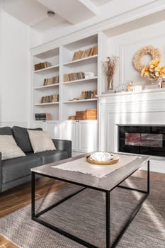 living room design with couch. High resolution photo