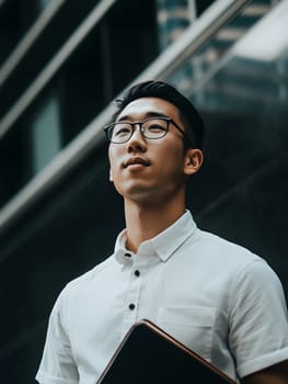 Male Asian Teacher teaching children in the Classroom School