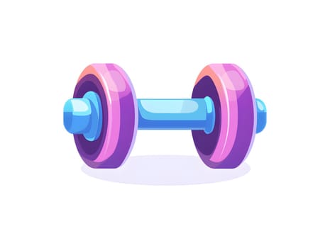 Simple Dumbell weightlifting Gym Lifting Sports Workout Fitness icon logo Symbol