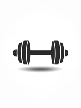 Simple Dumbell weightlifting Gym Lifting Sports Workout Fitness icon logo Symbol