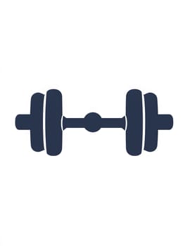 Simple Dumbell weightlifting Gym Lifting Sports Workout Fitness icon logo Symbol