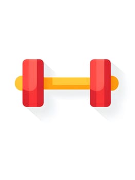 Simple Dumbell weightlifting Gym Lifting Sports Workout Fitness icon logo Symbol