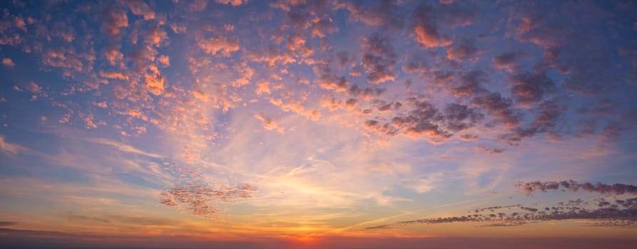 Beautiful dramatic scenic after sunset sky background after sunset