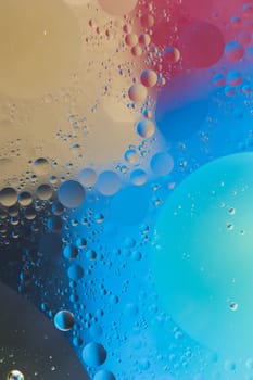 circular bubbles colorful textured backdrop. High resolution photo