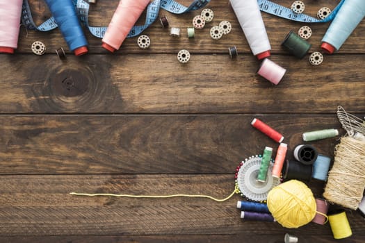 assortment sewing stuff. High resolution photo