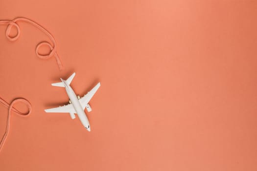 composition cotton airline toy jet. High resolution photo