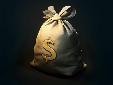 Money Cash Bag.Rich Finance Icon Logo Symbol