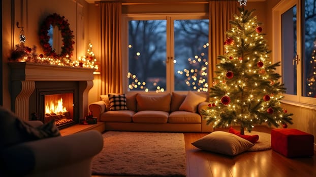 Christmas New Year setup at home