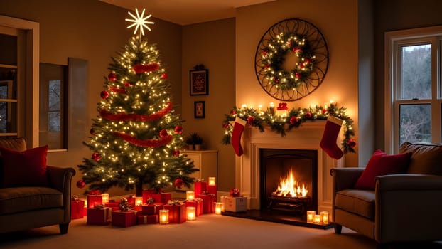 Christmas New Year setup at home