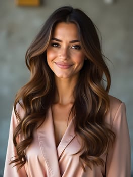 Beautiful woman with long hair
