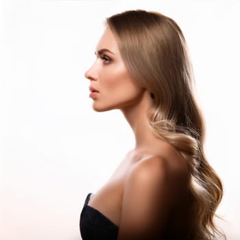 pretty young woman portrait, AI generated image