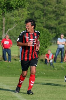 Maximilian Heidenreich at the celebrity kick: SC Freiburg Traditionself vs FC Augsburg Traditionself