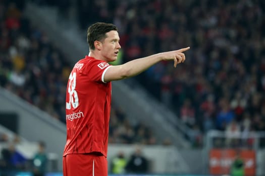 Michael Gregoritsch (SC Freiburg) at the match of the 1st FBL: 24-25: 1st FBL: 24-25: 9th Sptg. SC Freiburg - FSV Mainz 05  DFL REGULATIONS PROHIBIT ANY USE OF PHOTOGRAPHS AS IMAGE SEQUENCES AND/OR QUASI-VIDEONann  Photo: Joachim Hahne/johapress