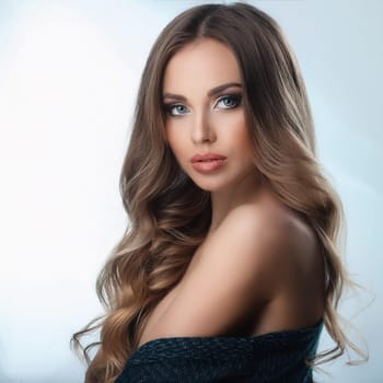 gorgeous young woman portrait, AI generated image