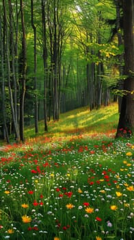 Majestic beech forests carpeted in wildflowers