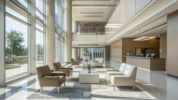 Modern interior decor featuring open areas