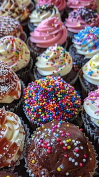 National Cupcake Day mini treats and sprinkled tops