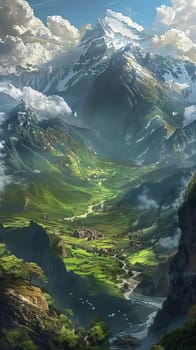 Remote mountain valleys untouched by civilization