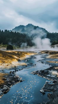 Spectacular geothermal features bubbling with activity