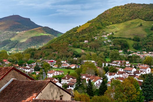 a view of Saint Jean Pied de Port, Pyrenees, France