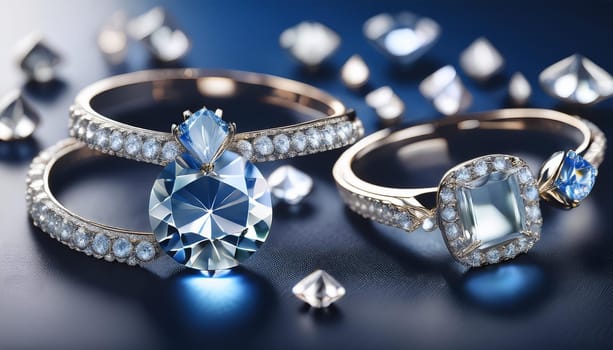 jewels and diamonds and gems, AI generated image