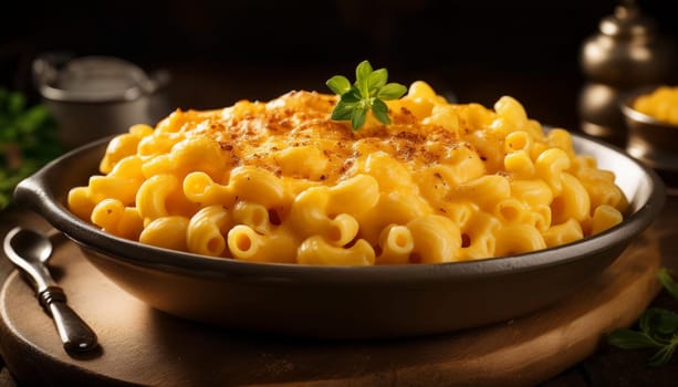 macaroni cheese pasta, AI generated image