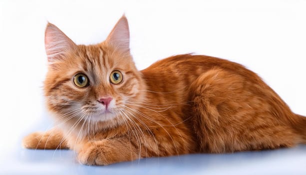 orange tabby cat pet, AI generated image